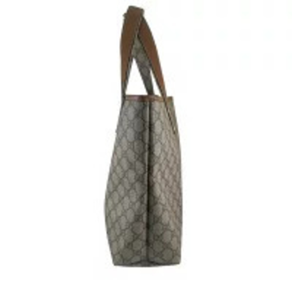 Gucci Sherry Bag Beige Tote GG Leather Supreme Tan